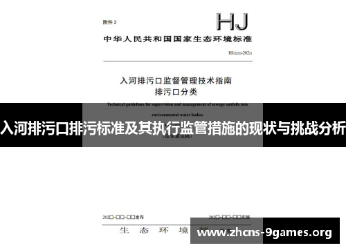 入河排污口排污标准及其执行监管措施的现状与挑战分析